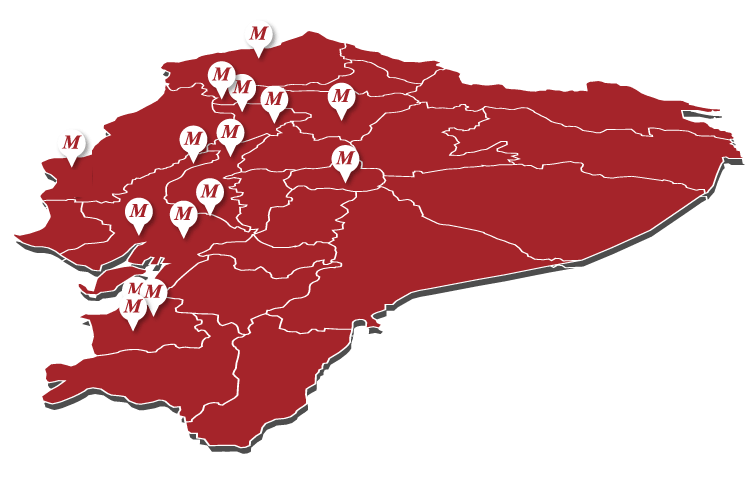 Mapa de distribución